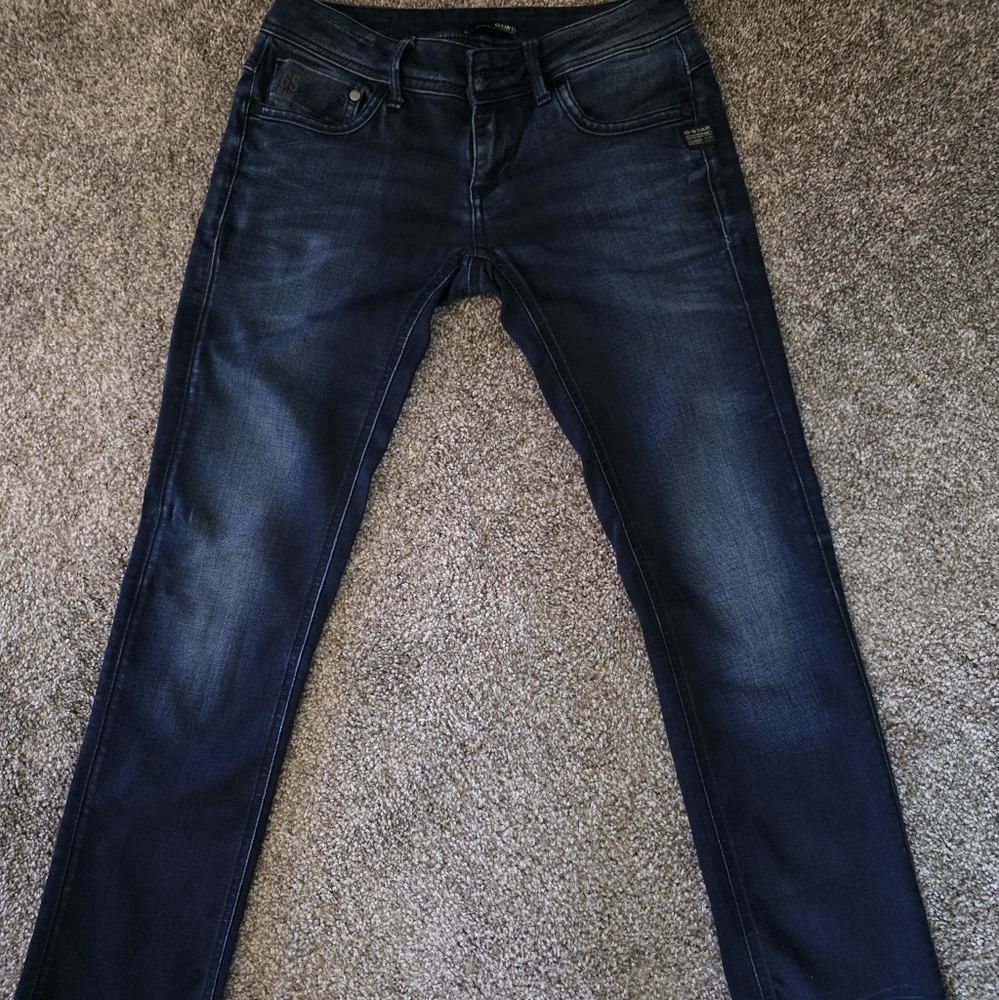G-Star Mens/ Womens Deep Indigo Skinny Jeans